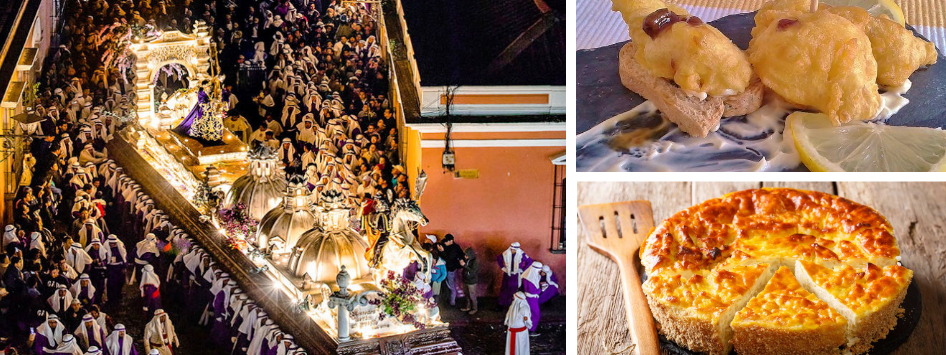 Procesiones religiosas de Cuaresma en Roma, Italia.