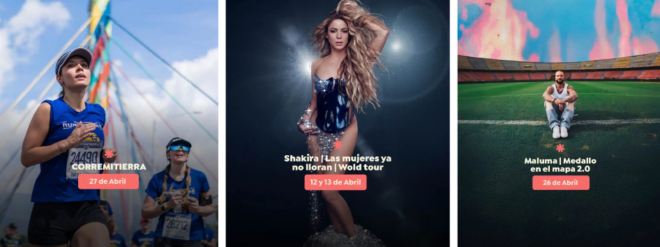 Medellín, carreras, conciertos, arte, todo se encuentra en ese lugar