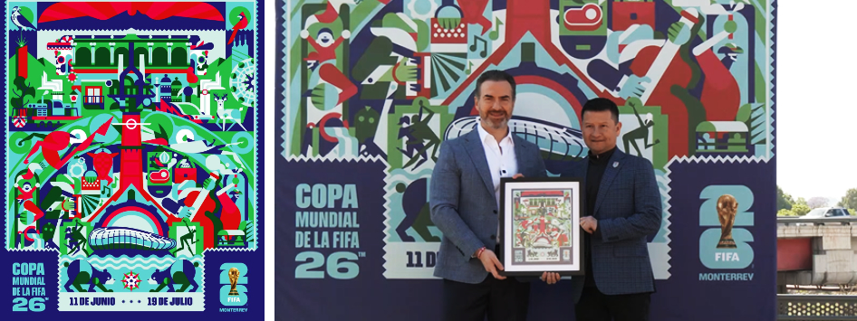 Monterrey presenta el poster oficial del Mundial Fifa 2026