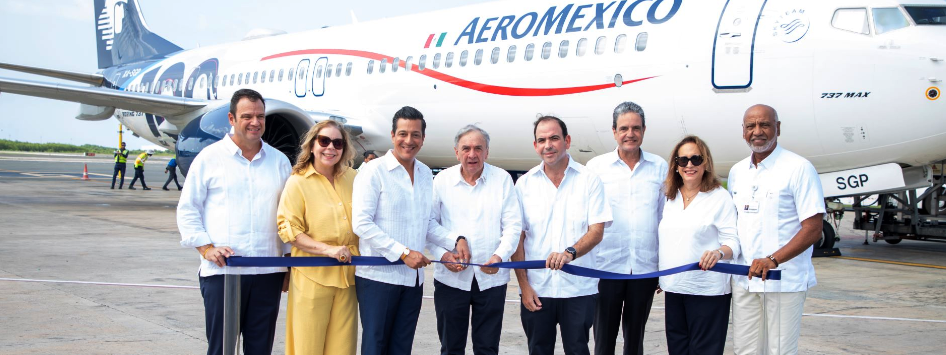 Durante el acto de inauguración, Giovanni Rainieri, director de Operaciones Airside del Aeropuerto Internacional de Punta Cana; Giancarlo Mulinelli, vicepresidente Senior de Ventas Globales de Aeroméxico; y Tammy Reynoso, viceministra de Fomento Turístico del Ministerio de Turismo (MITUR), resaltaron la importancia estratégica de esta conexión para el desarrollo turístico.