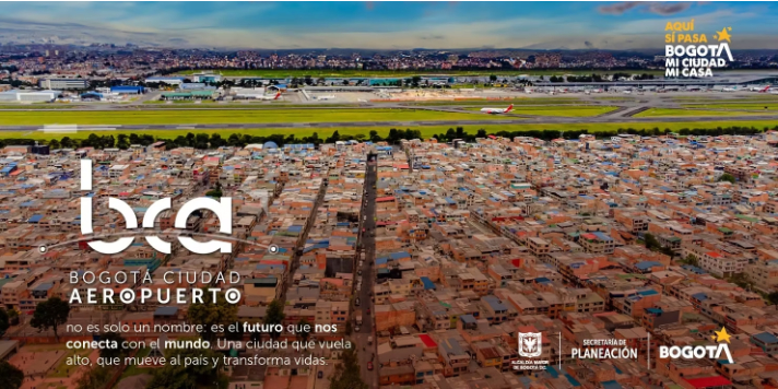 La visión hacia 2035, concibe a Bogotá como una ciudad-aeropuerto referente en América Latina, que para entonces habrá integrado el aeropuerto El Dorado con un ámbito urbano-regional dinámico, funcional y productivo.