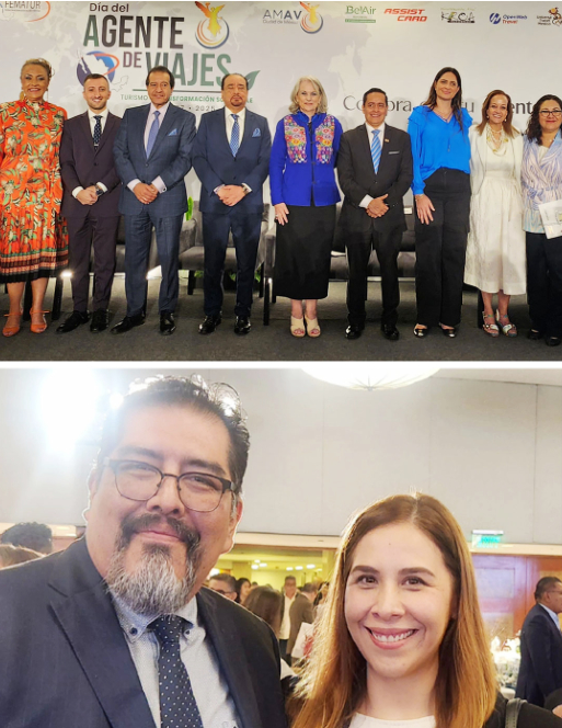En su menaje, el presidente de la Federación Mexicana de Asociaciones Turísticas pidió: “Respeto a nuestra función. Necesitamos mejores márgenes, alianzas justas y campañas preventivas contra los fraudes”.