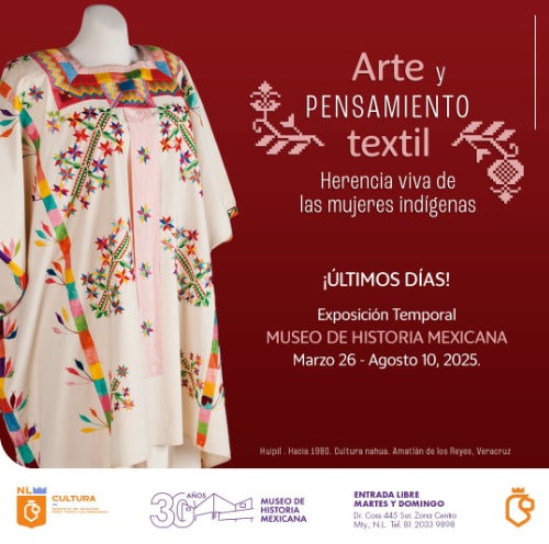 “Arte y pensamiento textil. Herencia viva de las mujeres indígenas”, integra153 conjuntos y piezas textiles que ofrecen un recorrido histórico por la riqueza y profundidad del arte textil, expuestas en el museo
