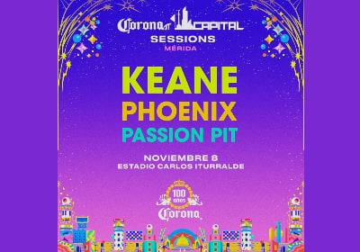A Mérida llegará con un cartel internacional que cautivará los corazones de los yucatecos, el próximo 8 de noviembre sonando al ritmo de Keane, Phoenix y Passion Pit, en el Estadio Iturralde.