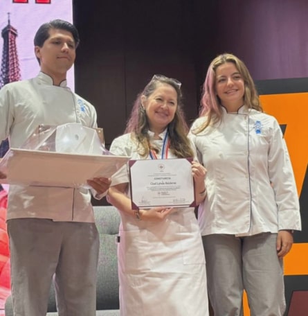 Pero sin duda, la presentación más esperada fue la de la chef Lynda Balderas, presidenta de la Delegación de Investigación de Vatel Club México