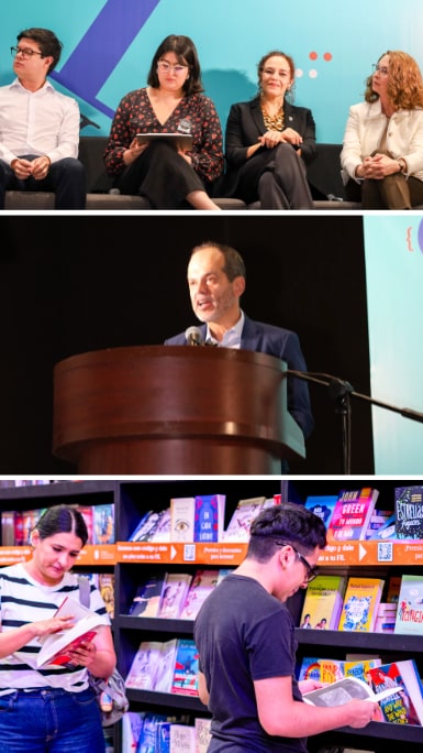 Durante su intervención, Henoc de Santiago agradeció a todos los patrocinadores, así como a JAC por su acompañamiento y respaldo, cuyo apoyo hizo posible mantener la gratuidad del acceso, uno de los pilares que distinguen a la feria como un encuentro abierto, incluyente y al servicio de la comunidad lectora.