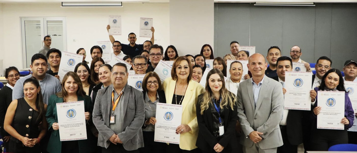 Reconocen a empresas turísticas de Nuevo León con Distintivos H y Punto Limpio