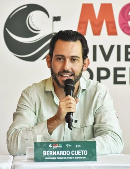 El presidente de secretarios de Turismo de México (Asetur), Bernardo Cueto Riestra
