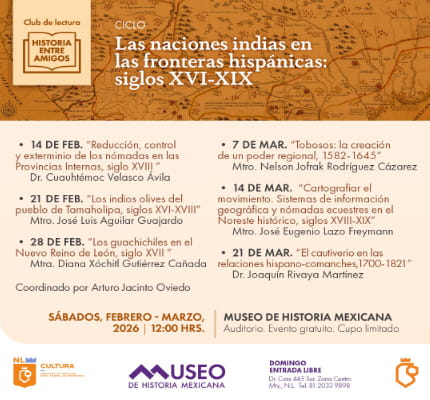 Naciones indias en los siglos XVI–XIX, seis sesiones llenas de historia