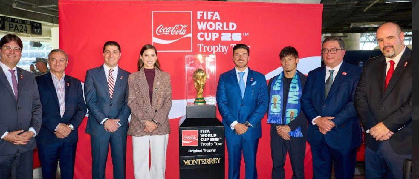 El Tour del Trofeo de la Copa Mundial de la FIFA™, presentado por Coca Cola llegó a Monterrey en 2026
