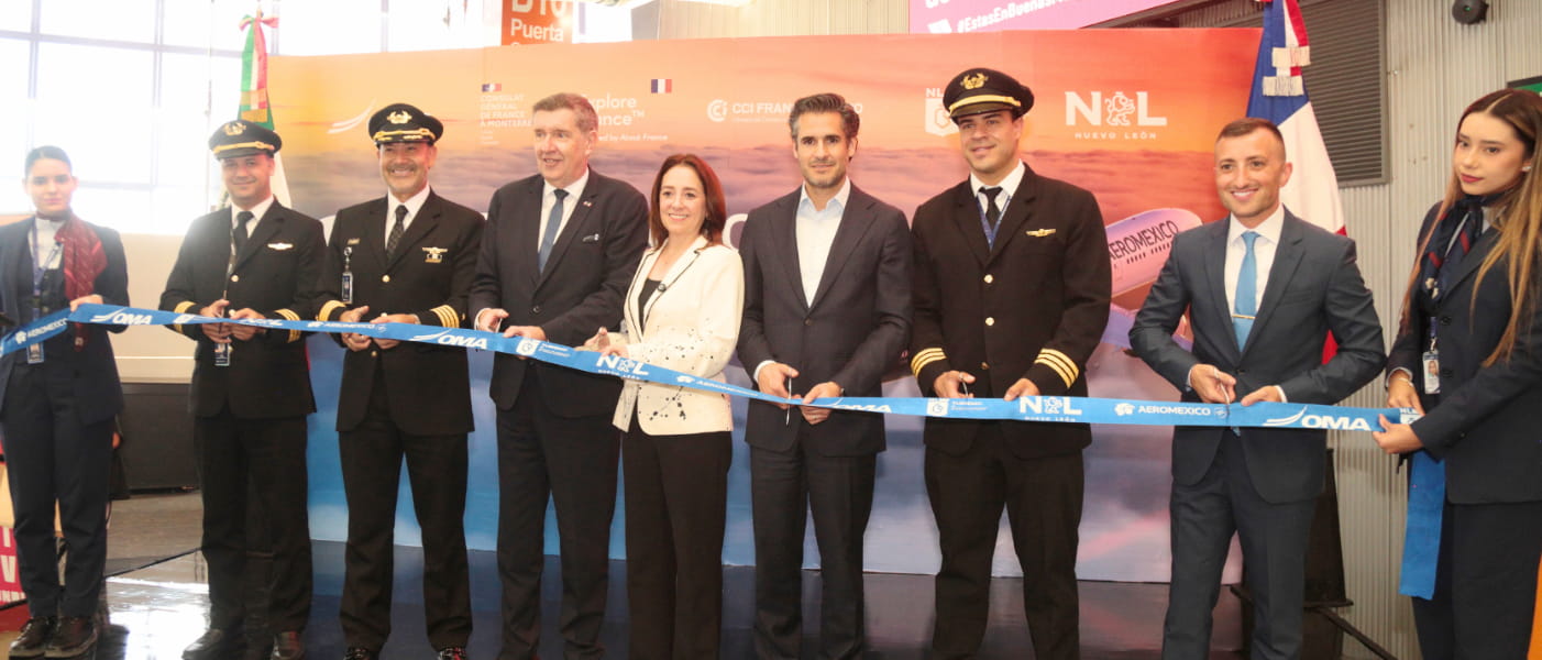 Monterrey-París; Aeroméxico presenta importante ruta sin escalas en el Aeropuerto Internacional de Monterrey para 2026
